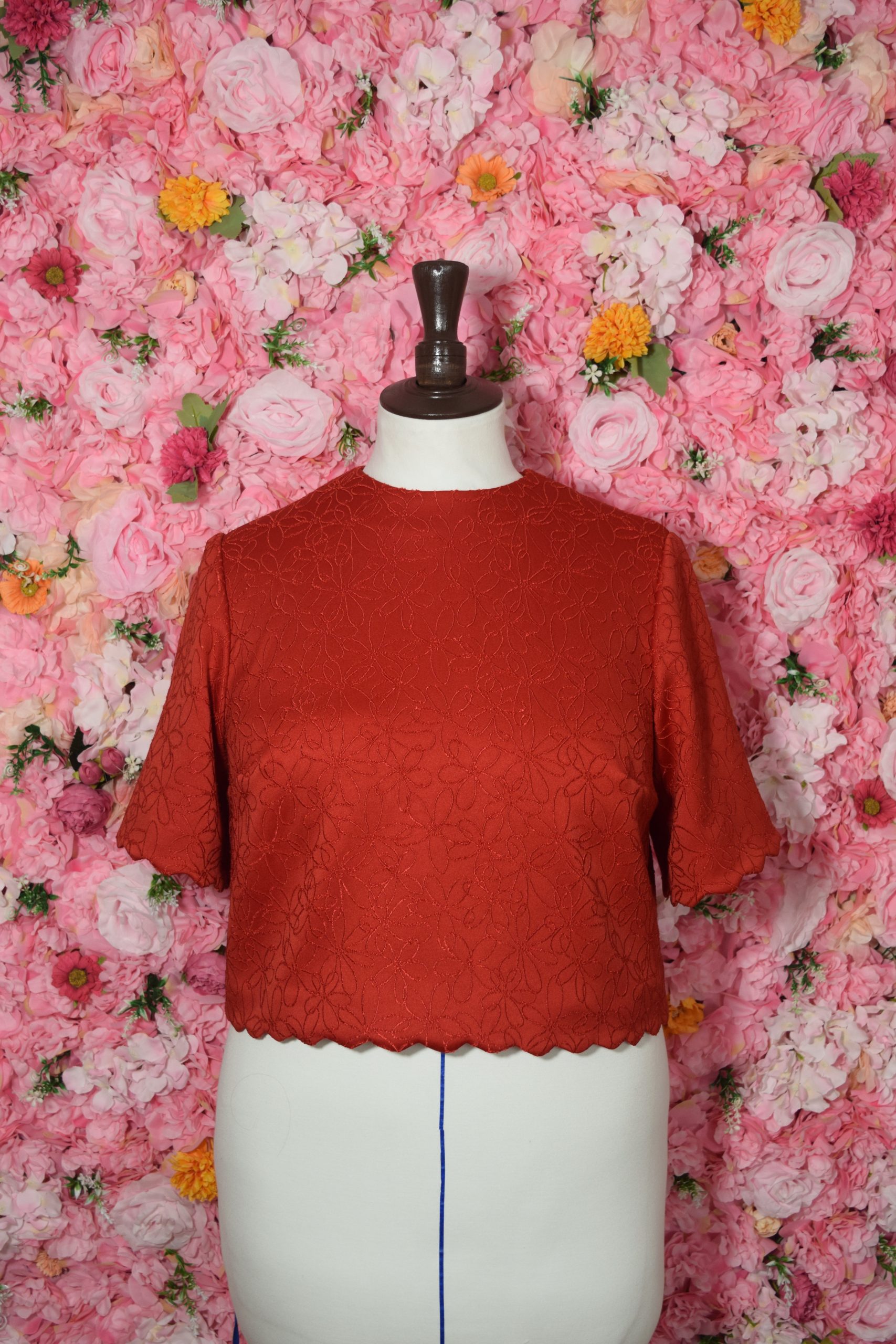 Top rouge Eloise – vue 2