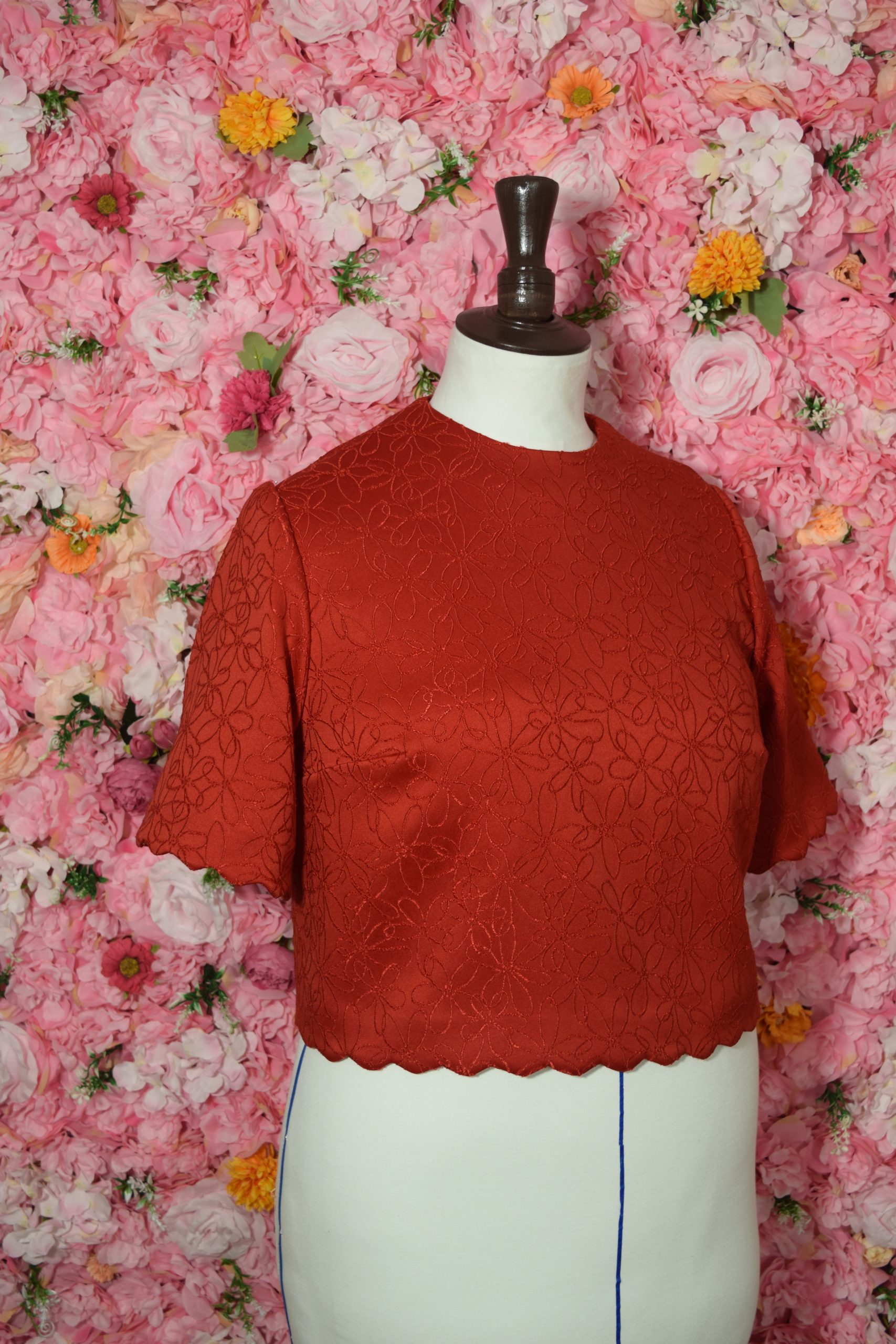 Top rouge Eloise – vue 1