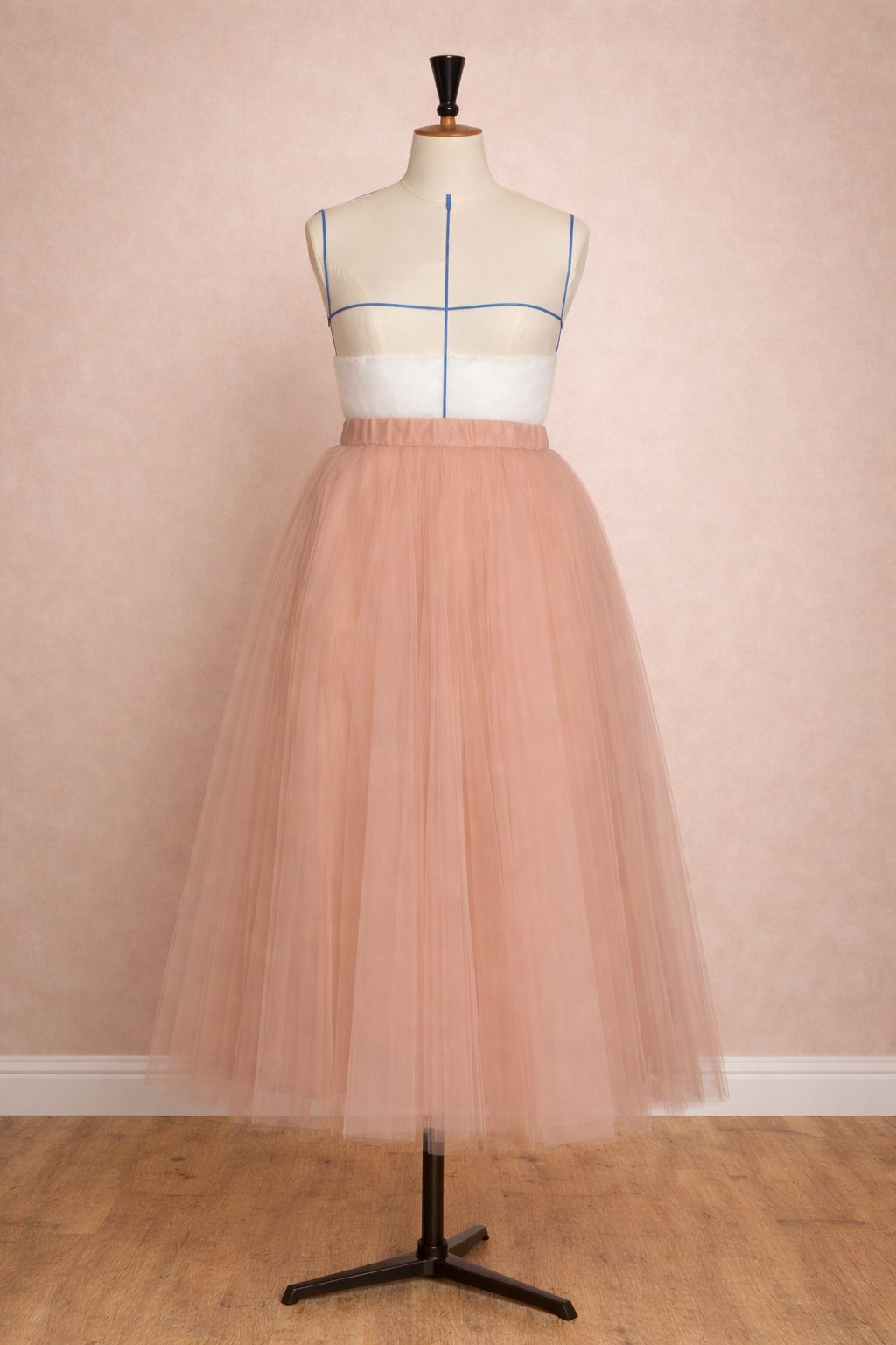 Jupon rose Opéra – vue 1