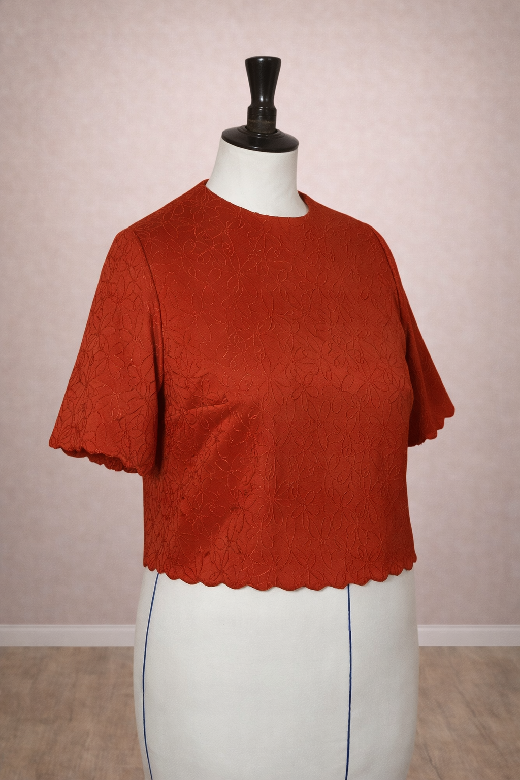 Top rouge Eloise – vue 1